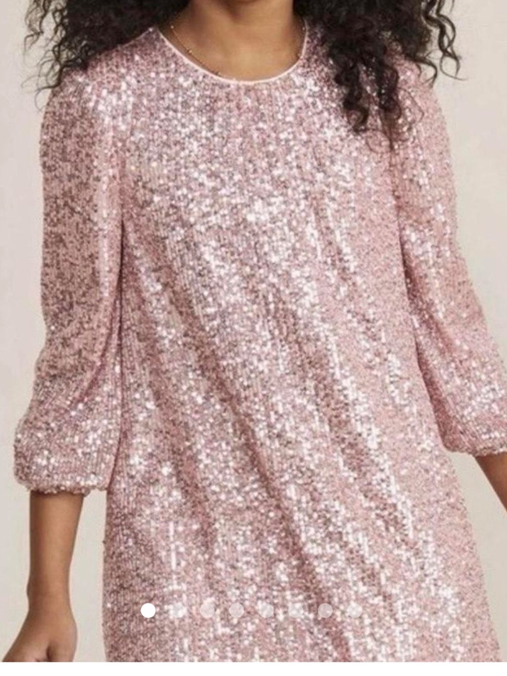 Vineyard Vines Rose Pink Sequin Shift Dress